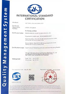 Międzynarodowa certyfikacja standardowa
